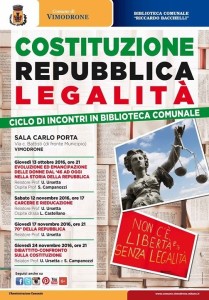 Ciclo incontri Costituzione, Repubblica Legalità
